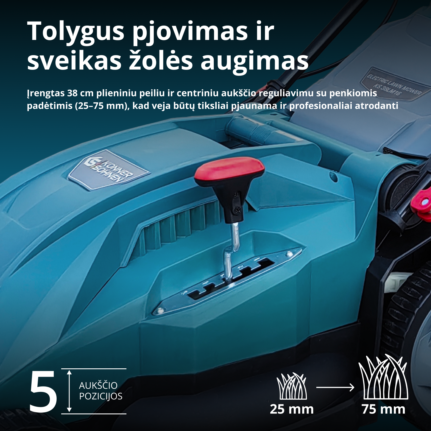 Elektrinė vejapjovė KS 38LM16