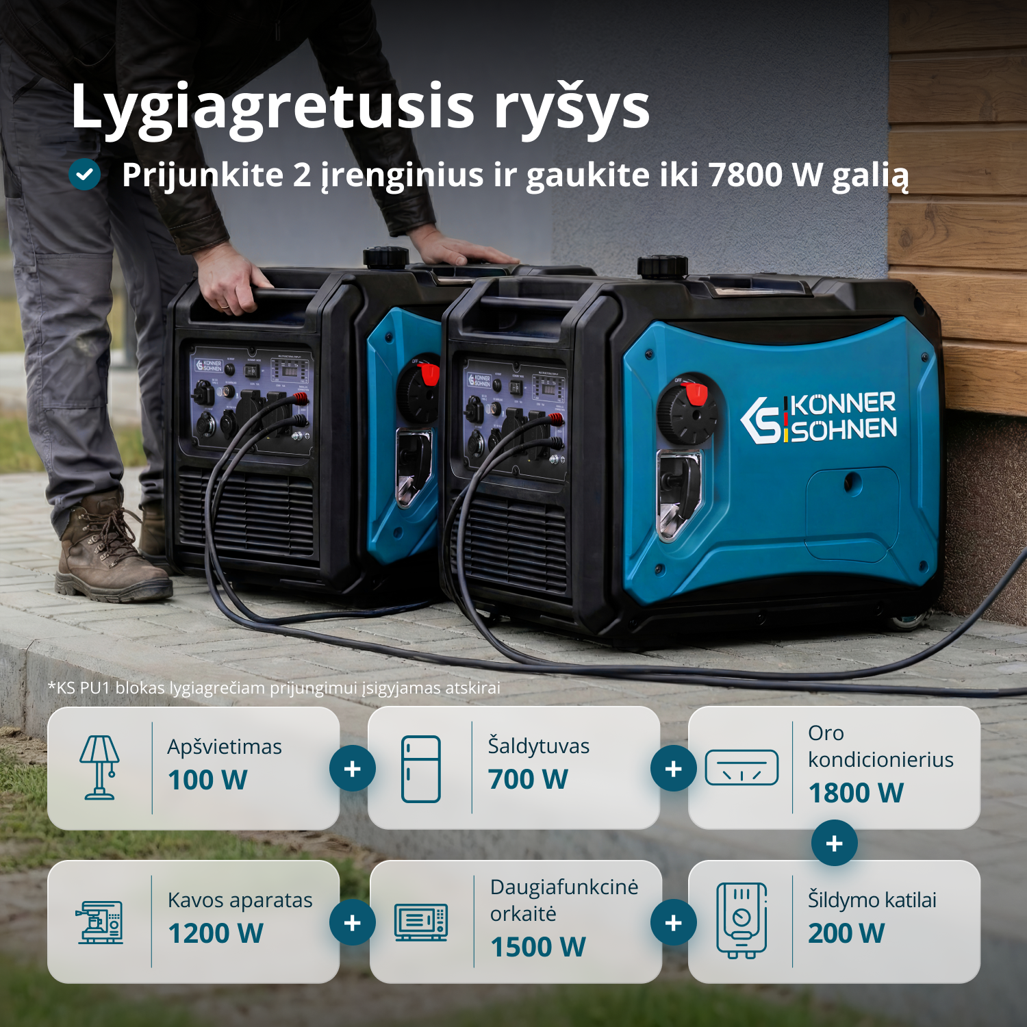 Inverterinis generatorius KS 4000iE S