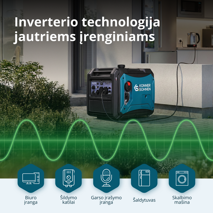 Inverterinis generatorius KS 4000iE S