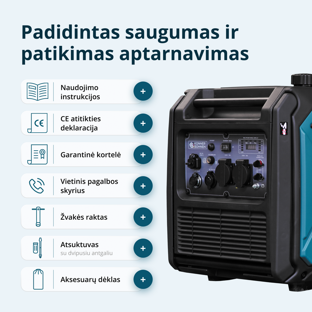 Inverterinis generatorius KS 4000iE S
