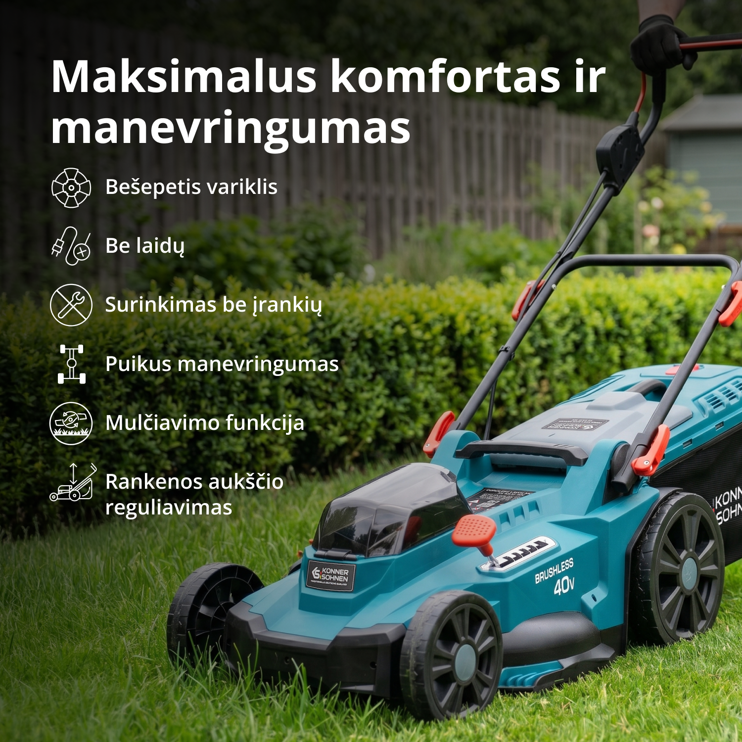 Reklaminis vejos priežiūros rinkinys KS 43LM-BCT40V-SET