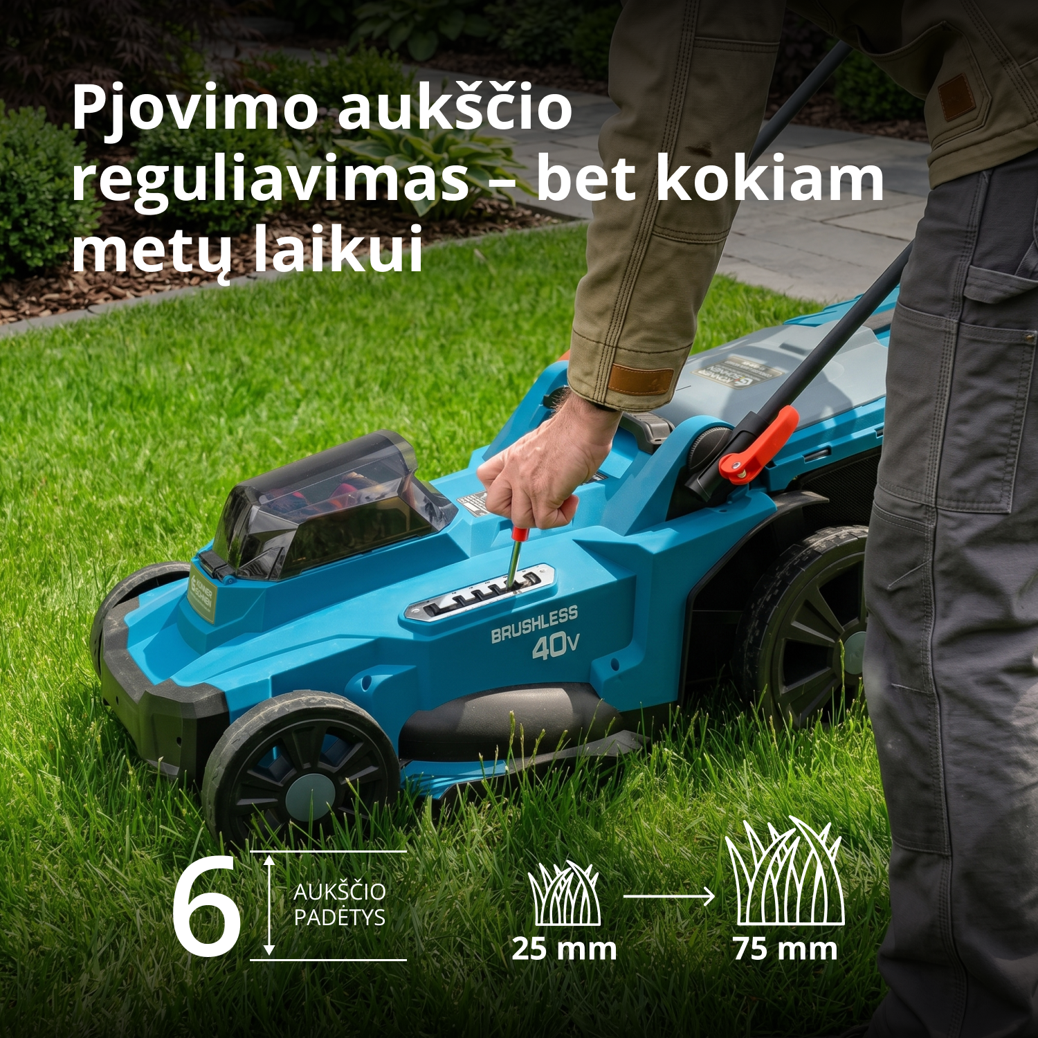 Reklaminis vejos priežiūros rinkinys KS 43LM-BCT40V-SET