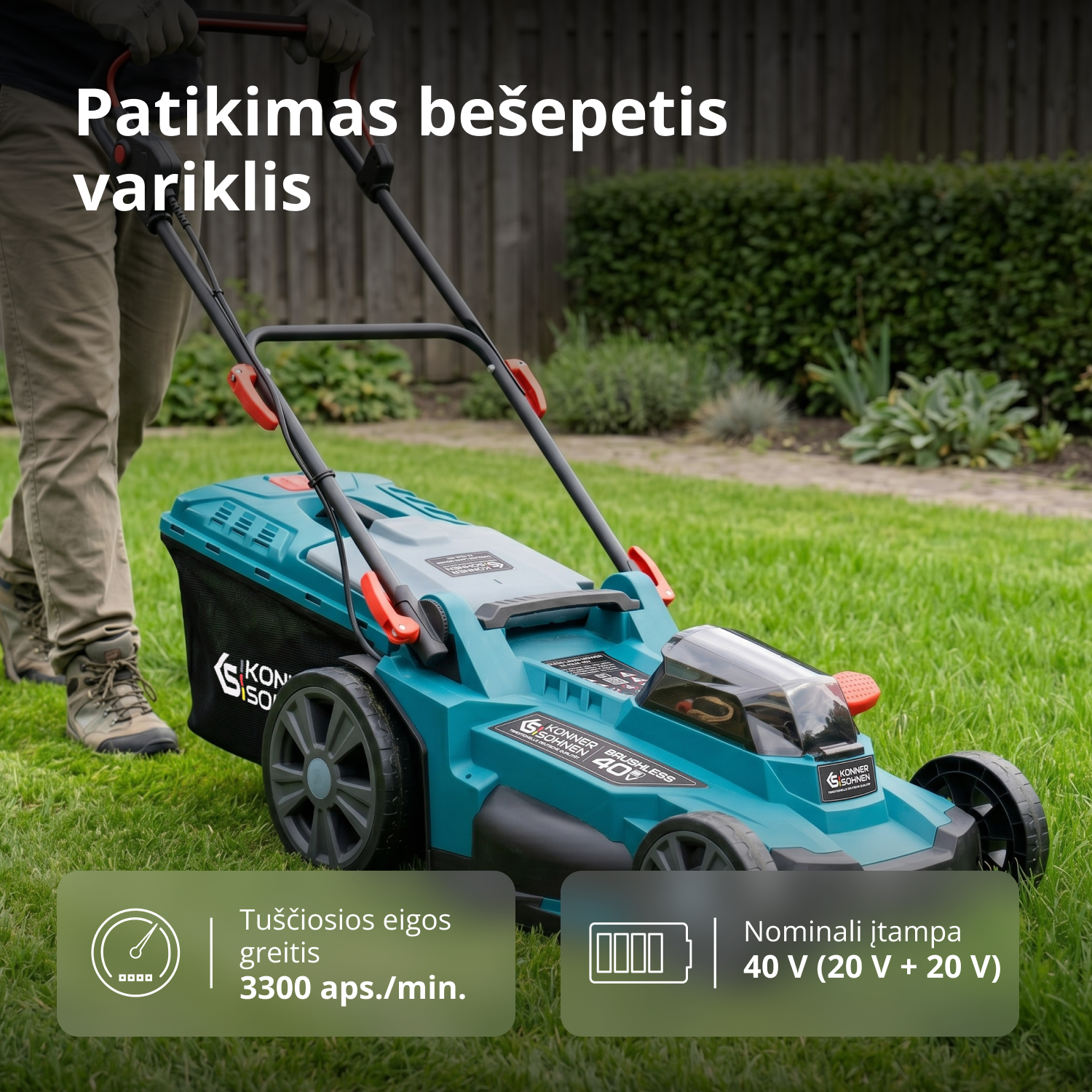 Reklaminis vejos priežiūros rinkinys KS 43LM-BCT40V-SET