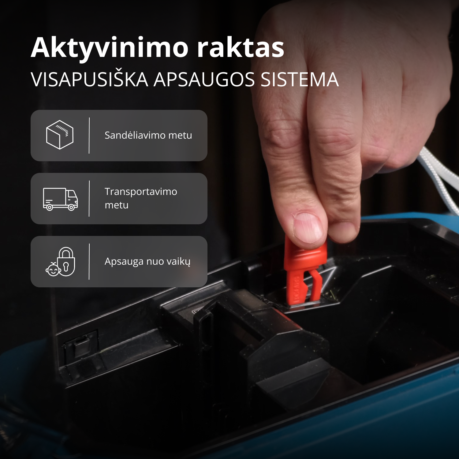 Reklaminis vejos priežiūros rinkinys KS 43LM-BCT40V-SET