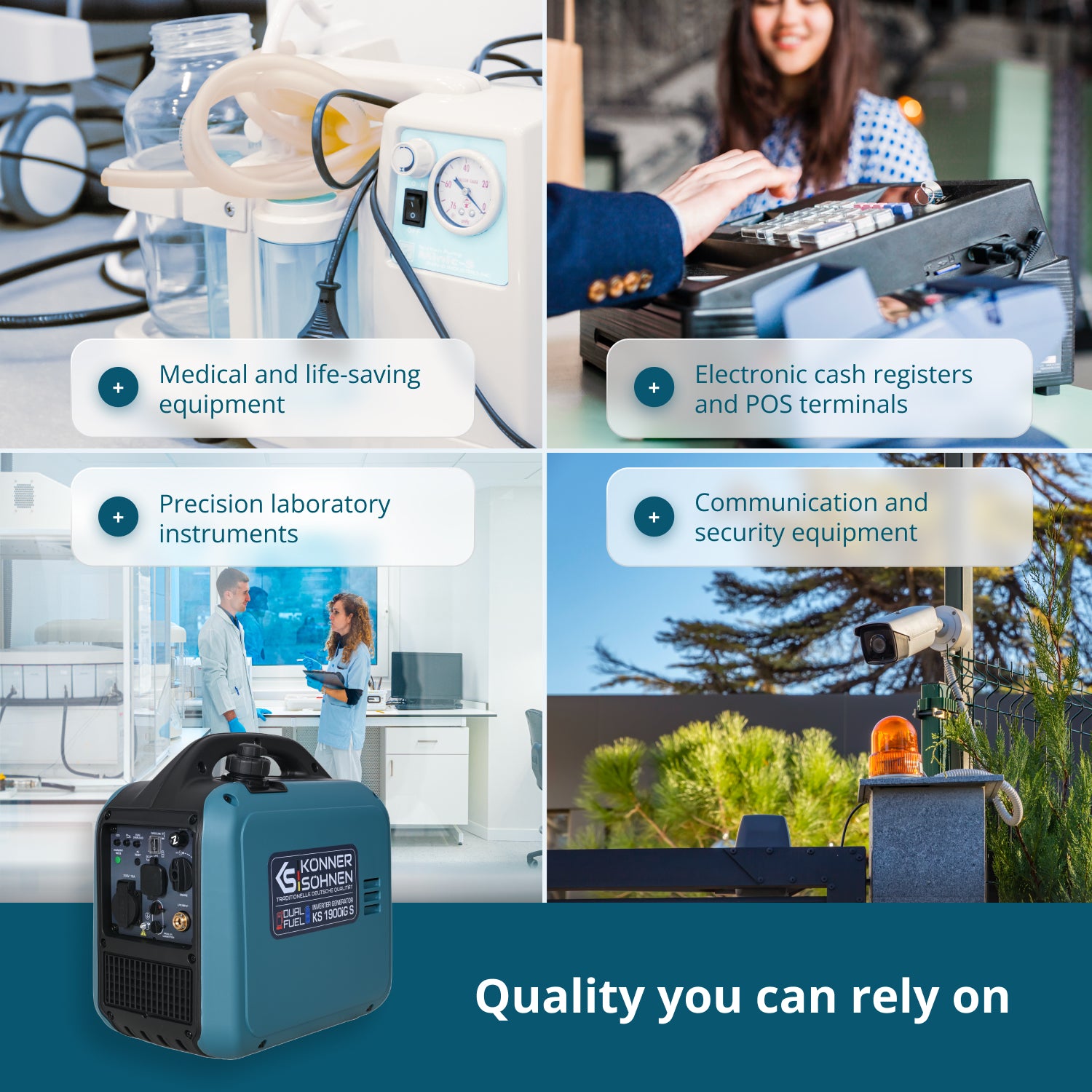 Inverter generator (LPG/gasoline) KS 1900iG S