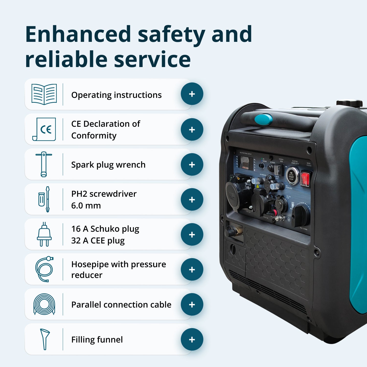 LPG/gasoline inverter generator KS 5500iEG S