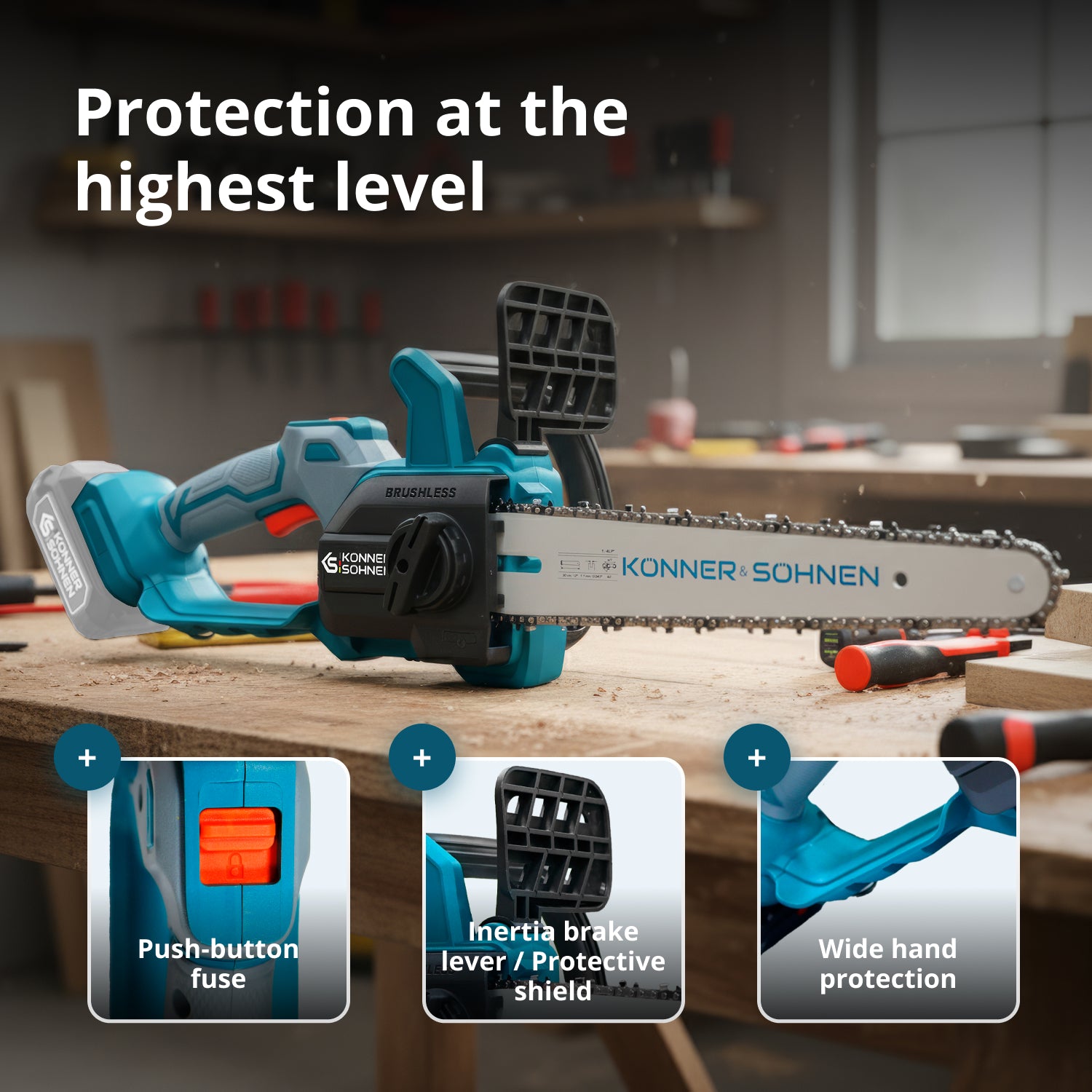 Cordless Mini Chainsaw KS MCS20V-12