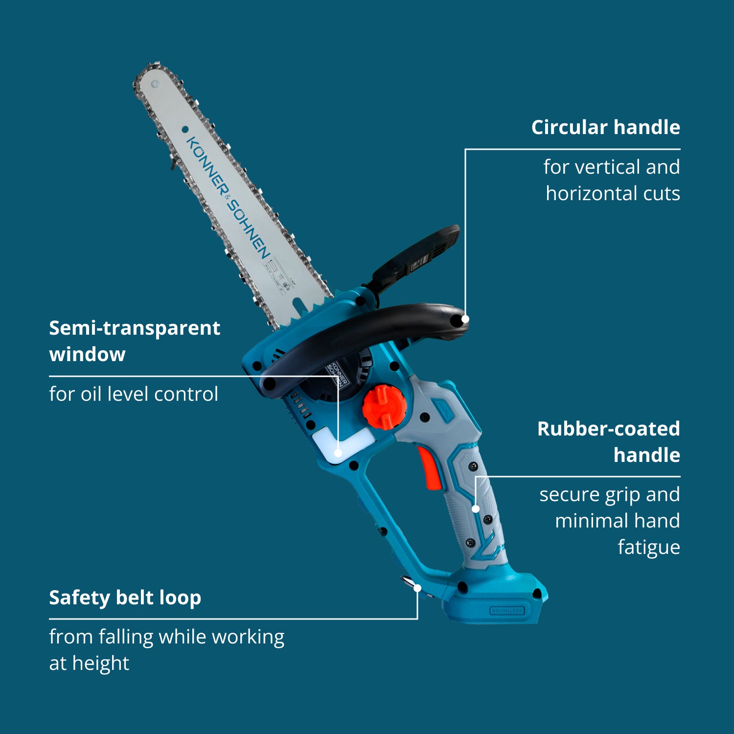 Cordless Mini Chainsaw KS MCS20V-12