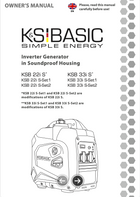 Inverterinis generatorius garso izoliacijos korpuse KSB 22i S, KSB 33i S
