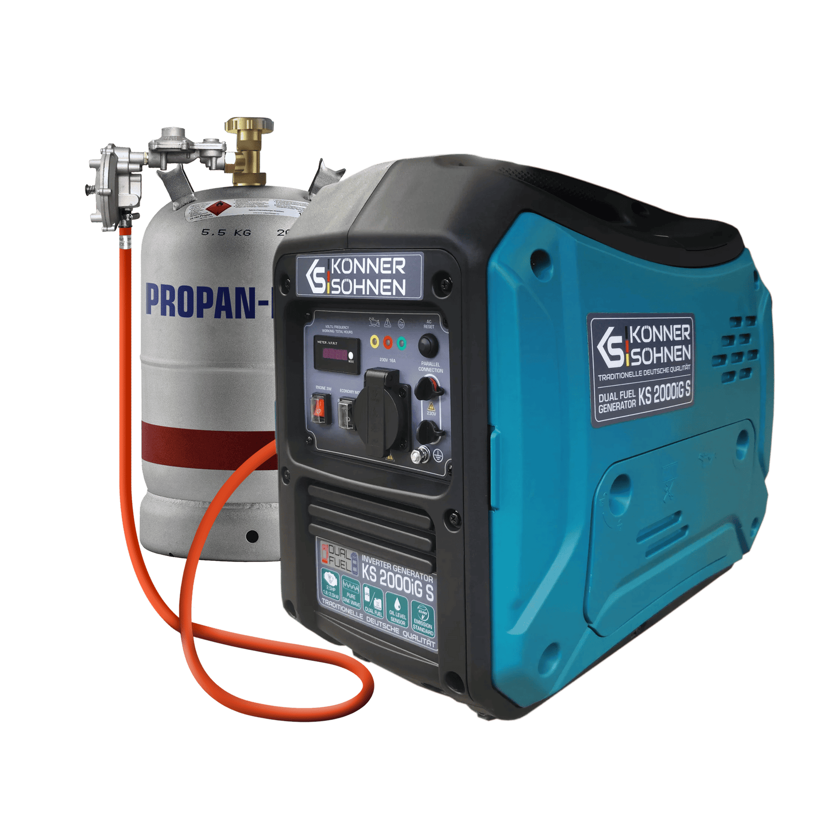 LPG/gasoline inverter generator KS 2000iG S