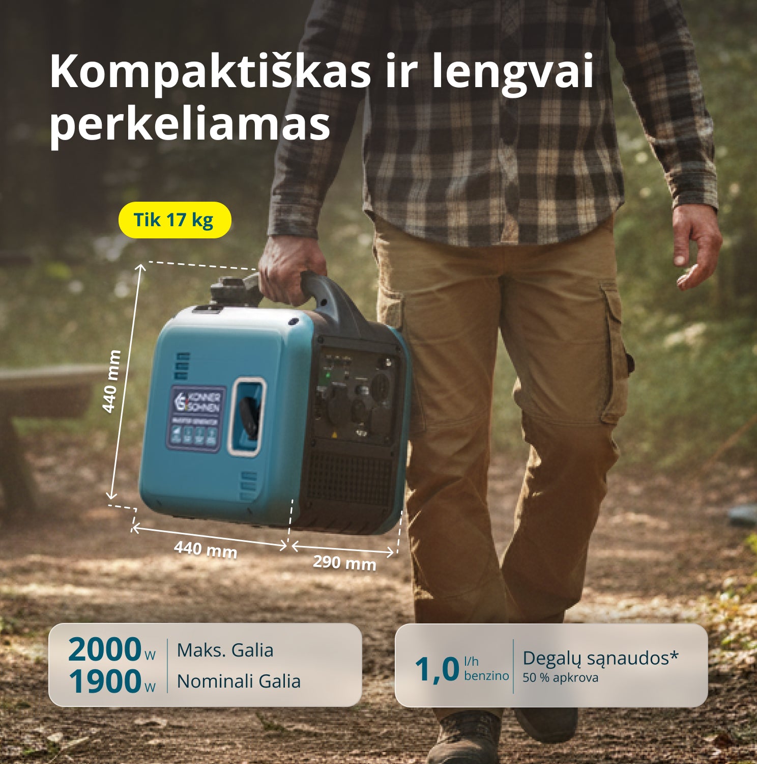 Inverterinis generatorius KS 1900i S