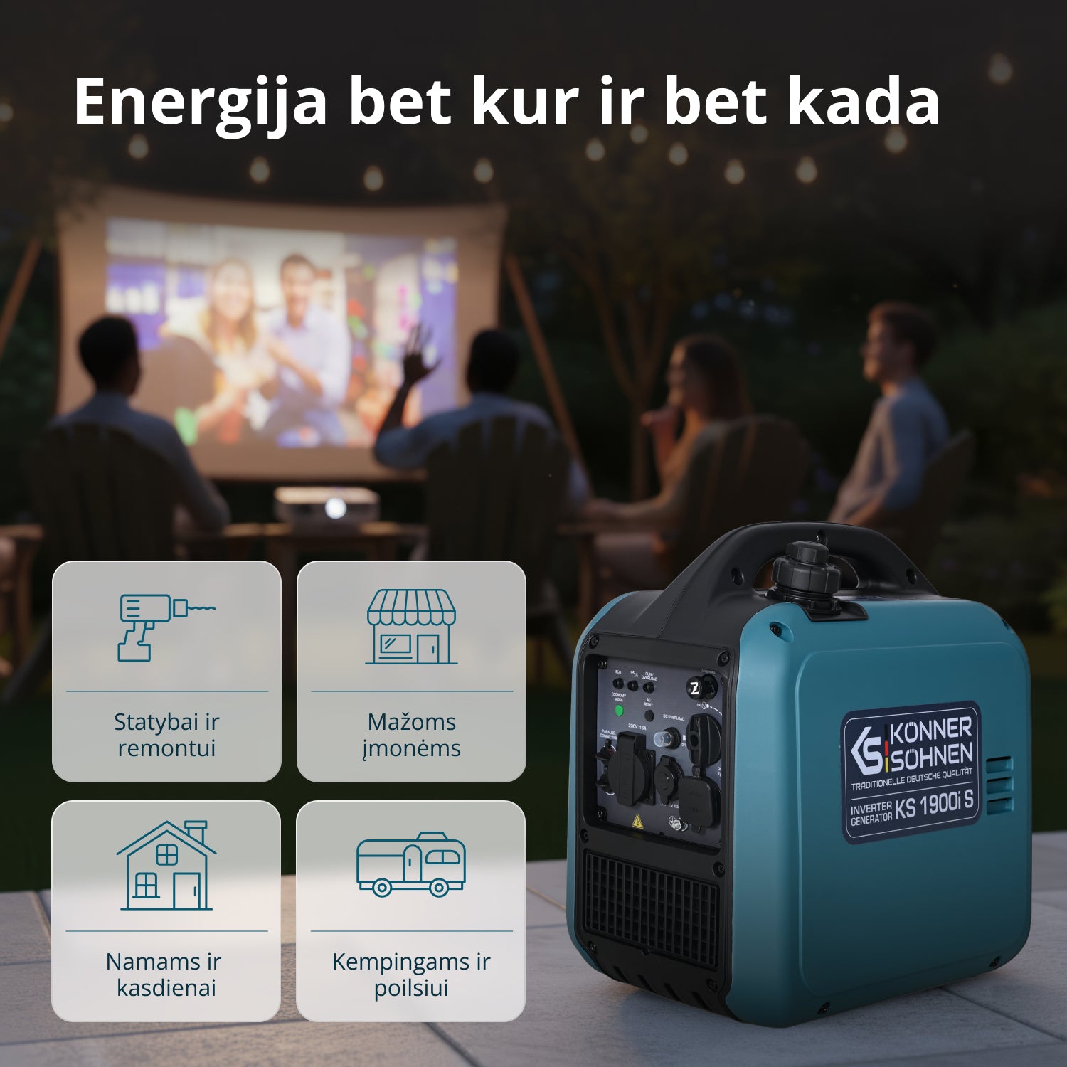 Inverterinis generatorius KS 1900i S