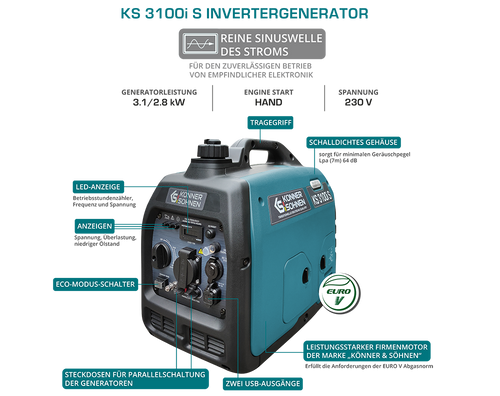 Inverterinis generatorius KS 3100i S