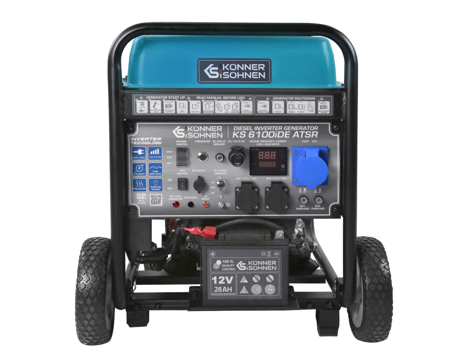Dyzelinis inverterinis generatorius KS 6100iDЕ ATSR