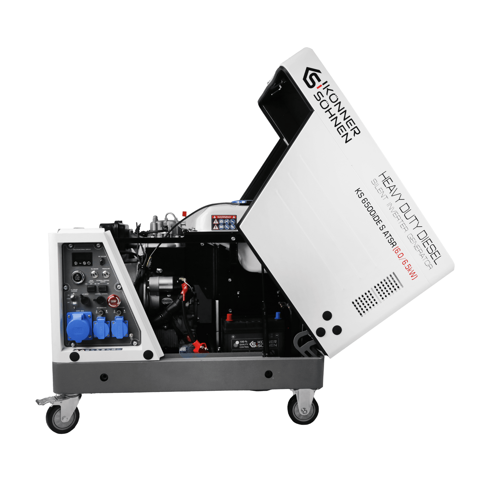 Dyzelinis inverterinis generatorius garso izoliacijos korpuse KS 6500iDE S ATSR