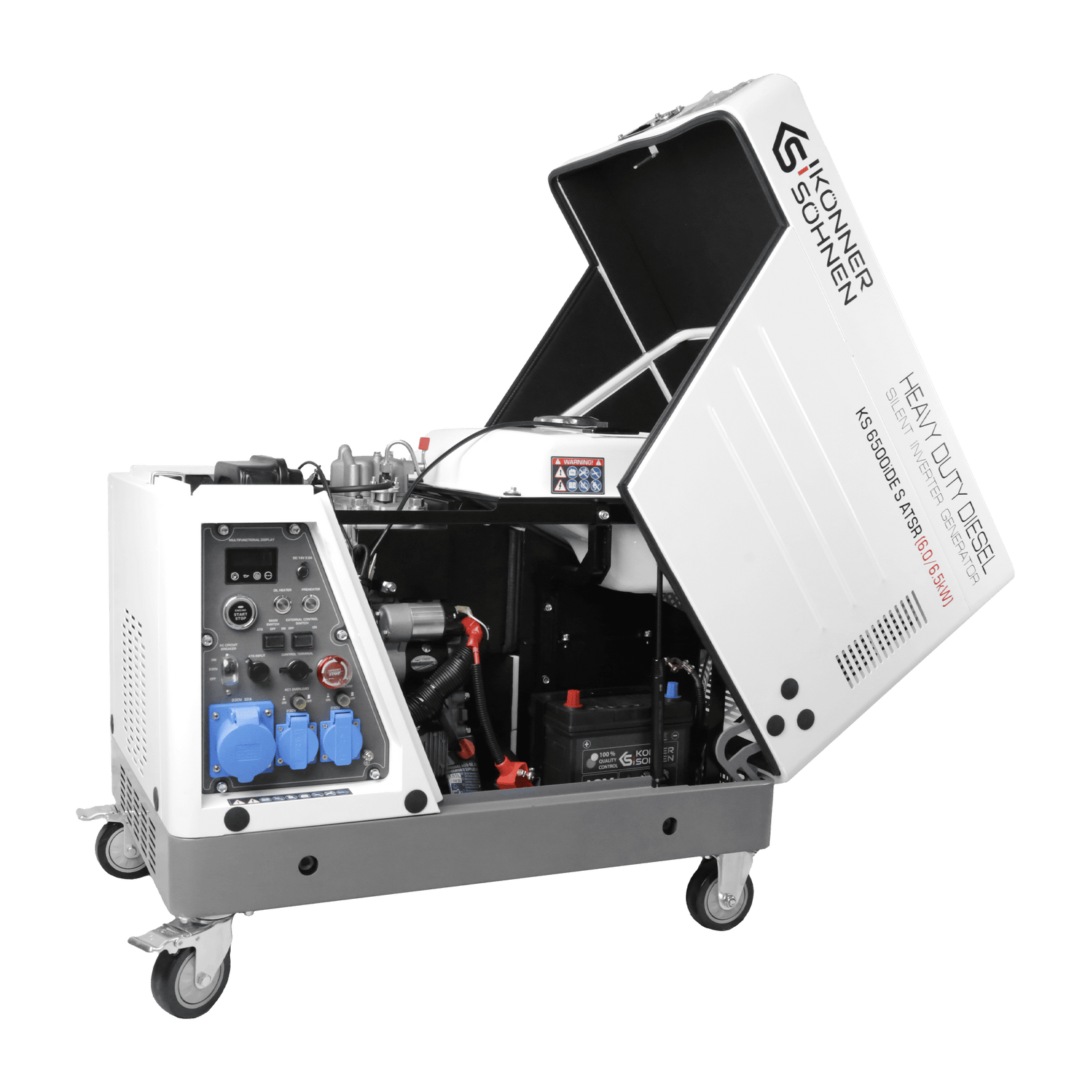 Dyzelinis inverterinis generatorius garso izoliacijos korpuse KS 6500iDE S ATSR