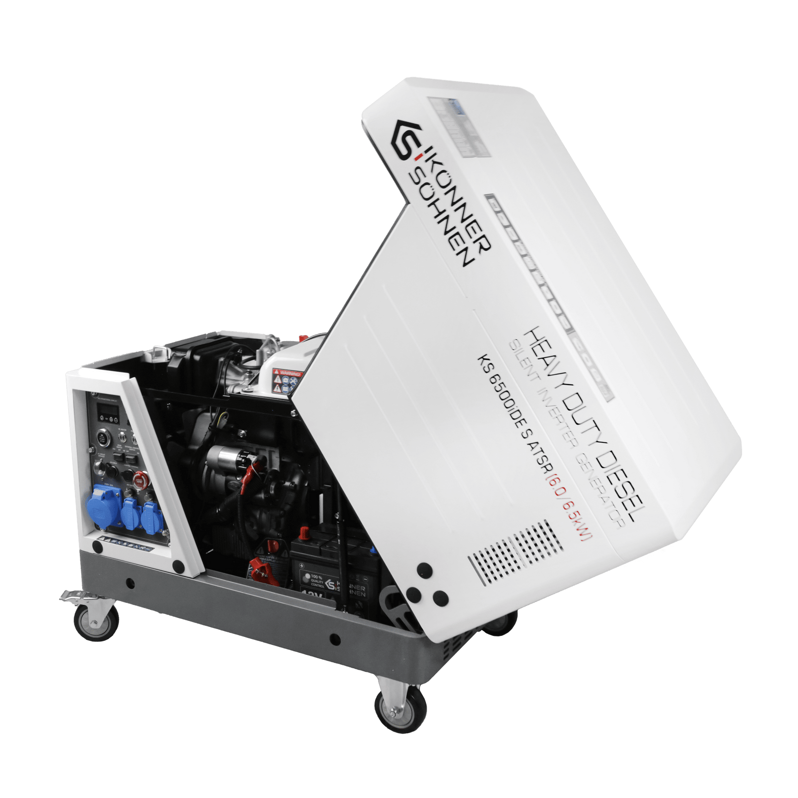 Dyzelinis inverterinis generatorius garso izoliacijos korpuse KS 6500iDE S ATSR