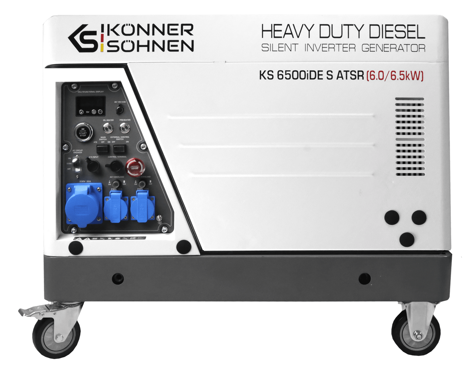 Dyzelinis inverterinis generatorius garso izoliacijos korpuse KS 6500iDE S ATSR