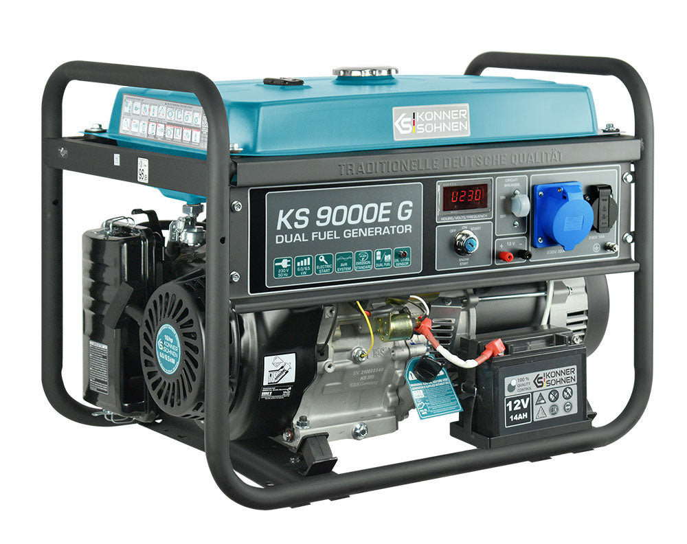 LPG/Benzininis generatorius "Könner & Söhnen" KS 9000E G