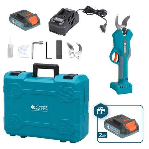 Belaidės elektrinės genėjimo žirklės KS CPS20V-32 CASE PLUS