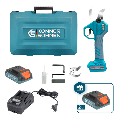 Belaidės elektrinės genėjimo žirklės KS CPS20V-40 dėklas