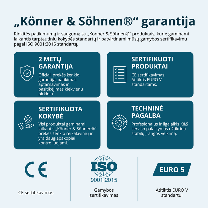 Dvigubo kuro inverterinis generatorius KS 6500iEG