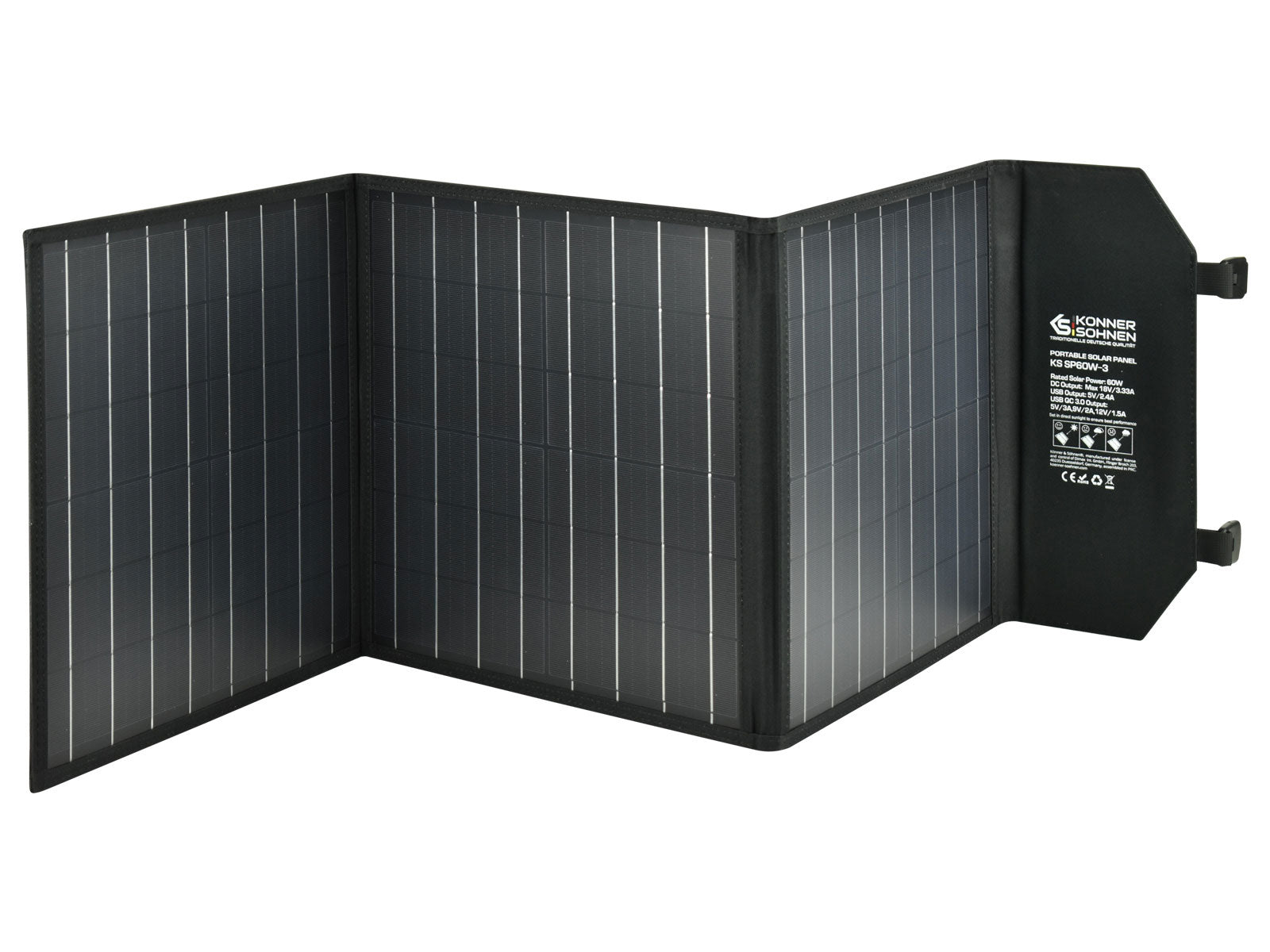 Nešiojamas saulės skydelis KS SP60W-3