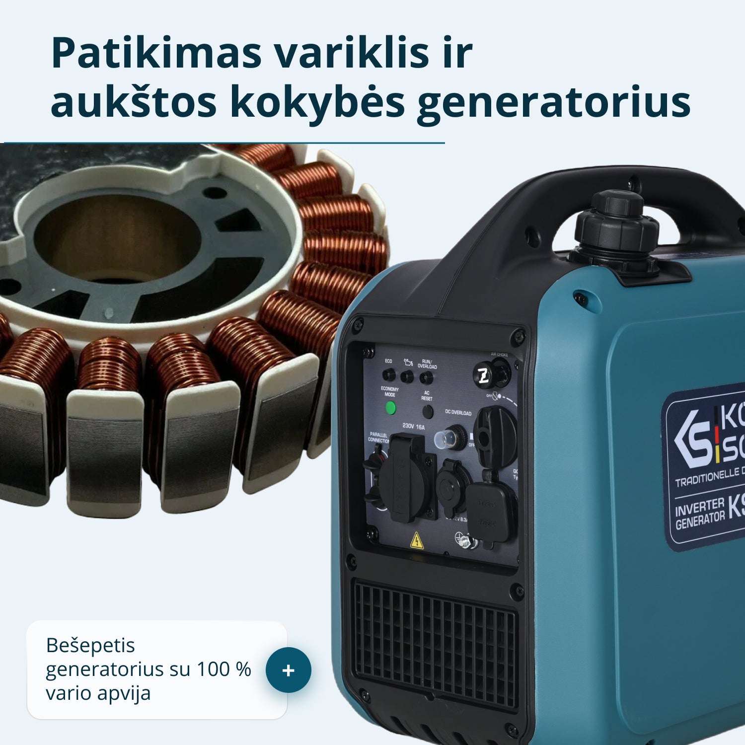 Inverterinis generatorius KS 1900i S