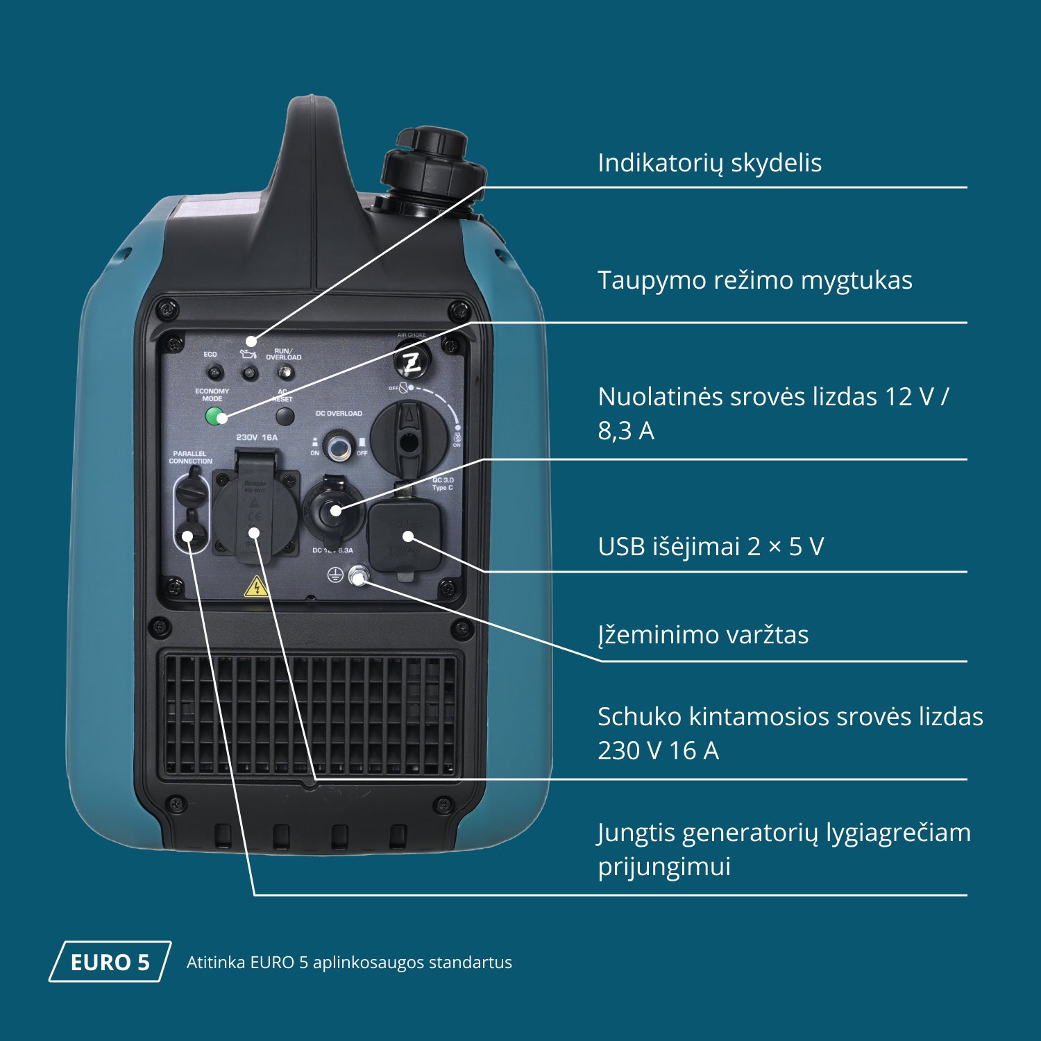 Inverterinis generatorius KS 1900i S