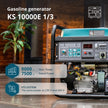 Benzininis generatorius "Könner & Söhnen" KS 10000E 1/3 thumbnail