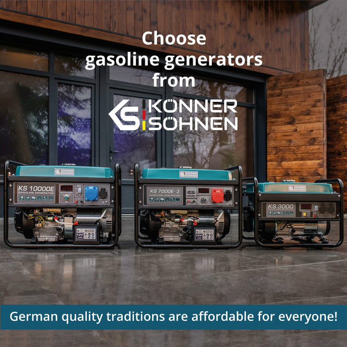 Benzininis generatorius "Könner & Söhnen" KS 7000E 1/3