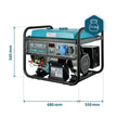 LPG/Benzininis generatorius "Könner & Söhnen" KS 7000E G thumbnail