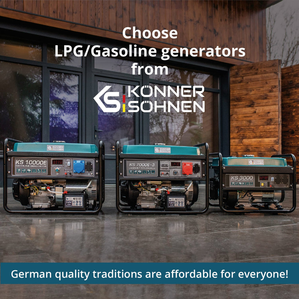 LPG/Benzininis generatorius "Könner & Söhnen" KS 7000E G