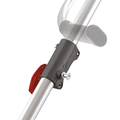 Durable split shaft with aluminum connector 