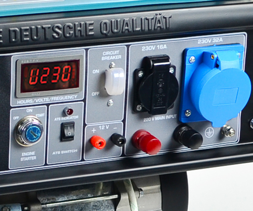 Patogus ergonomiškas valdymo skydelis su elektriniu užvedimu