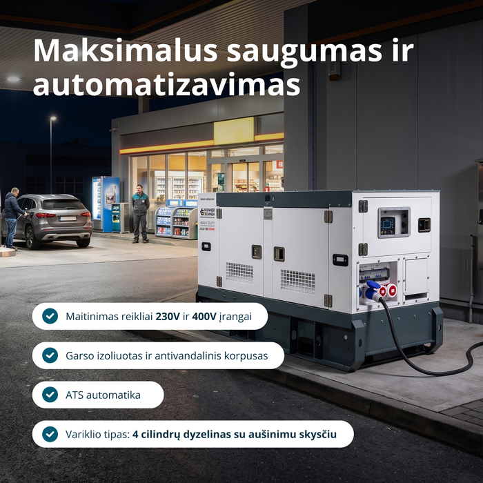 Trifazė dyzelinė jėgainė KS 22-3BE