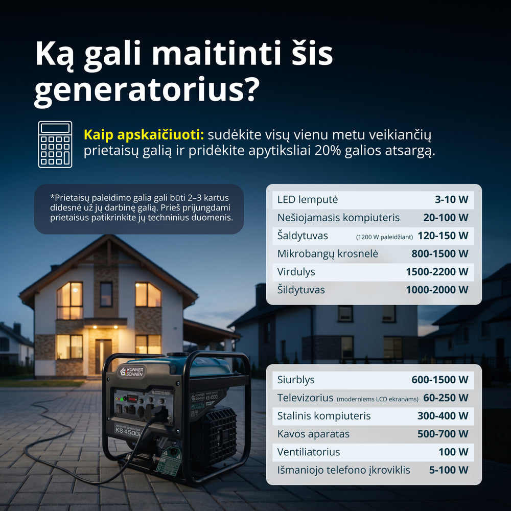 Inverterinis generatorius KS 4500i