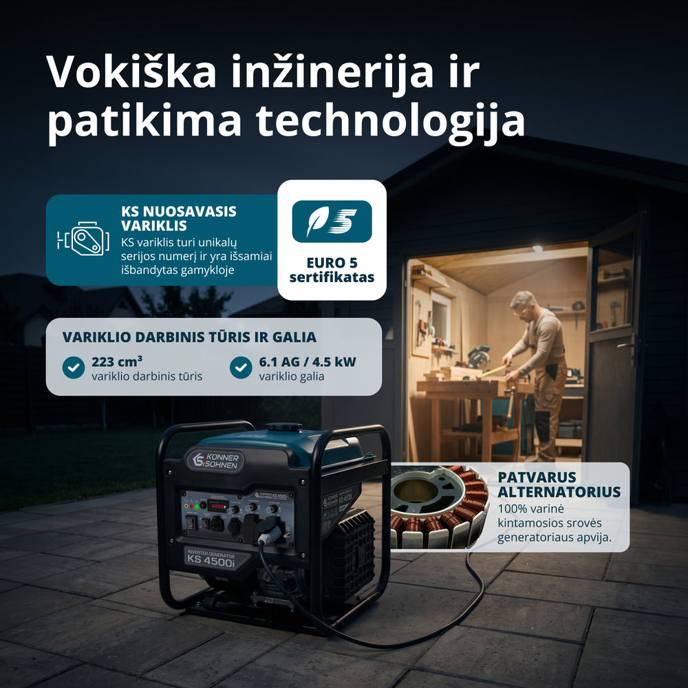 Inverterinis generatorius KS 4500i