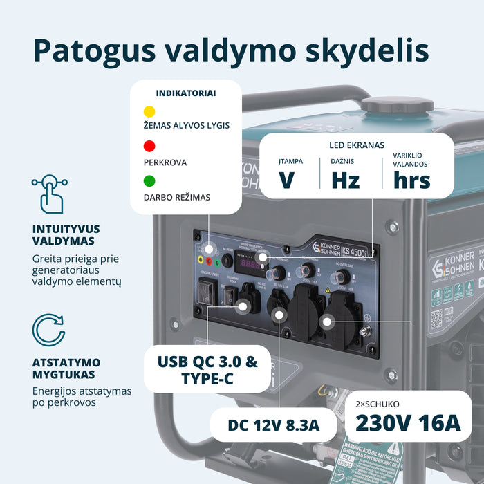 Inverterinis generatorius KS 4500i