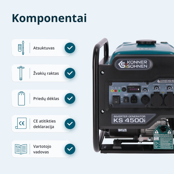 Inverterinis generatorius KS 4500i