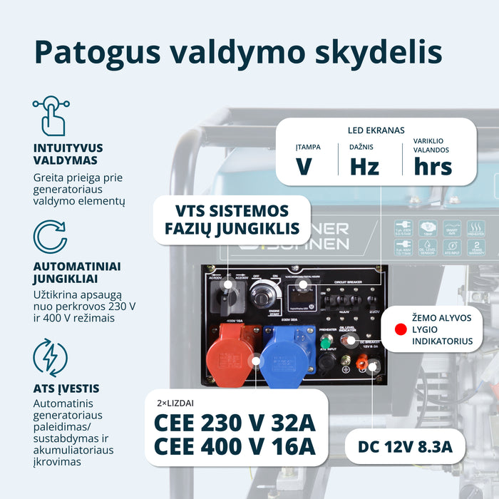 Dyzelinis generatorius "Könner & Söhnen" KS 9100HDE-1/3 ATSR (EURO V)