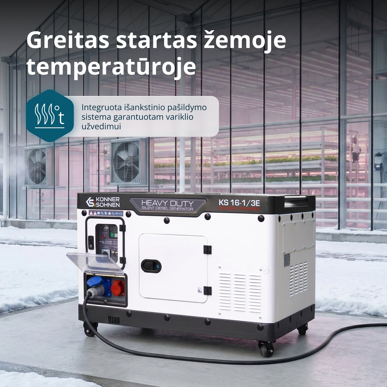 Dyzelinis generatorius KS 16-1/3E