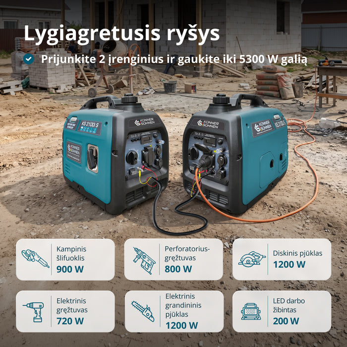 Inverterinis generatorius KS 3100i S