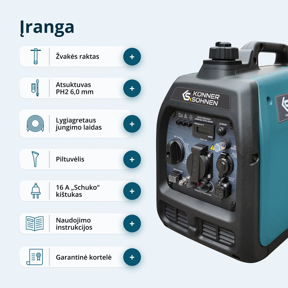 Inverterinis generatorius KS 3100i S