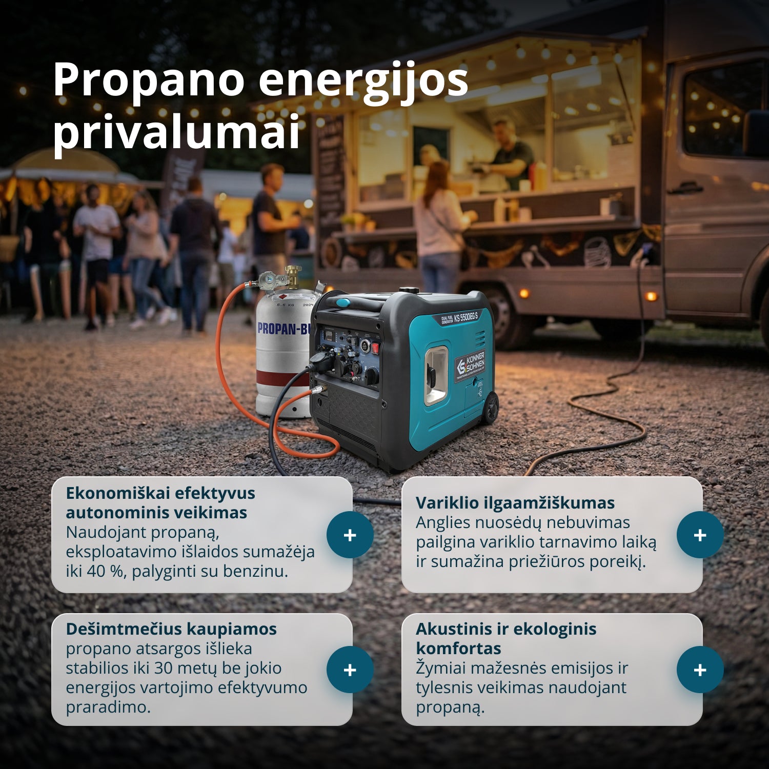 LPG/benzino inverterinis generatorius KS 5500iEG S