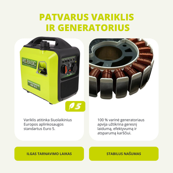 Inverterinis generatorius KSB 18i S