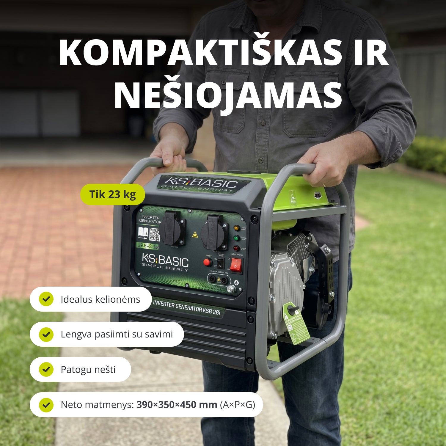 Inverterinis generatorius KSB 28i