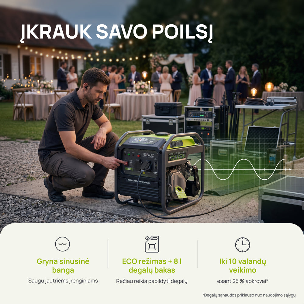 Inverterinis generatorius KSB 36i