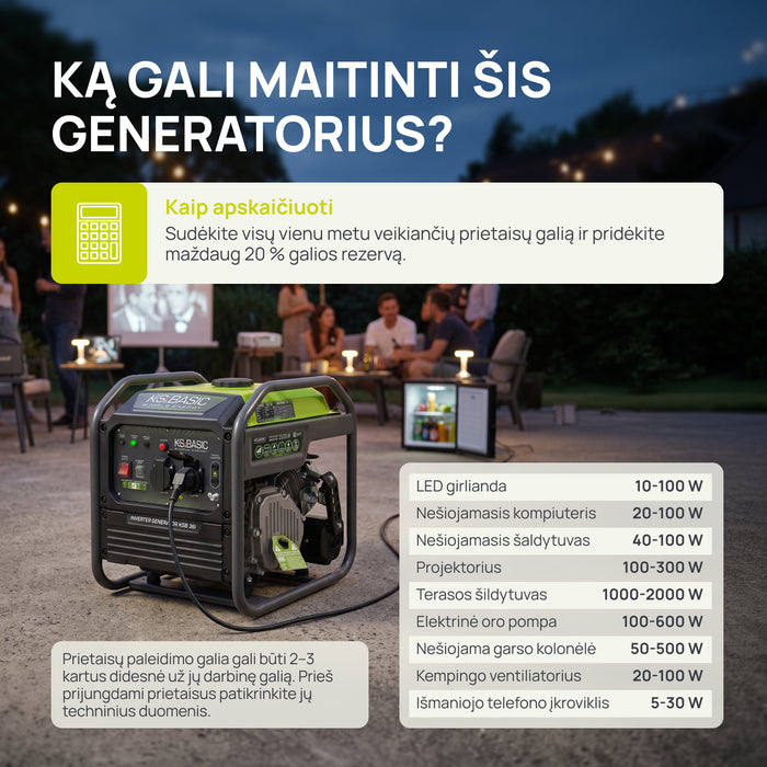 Inverterinis generatorius KSB 36i