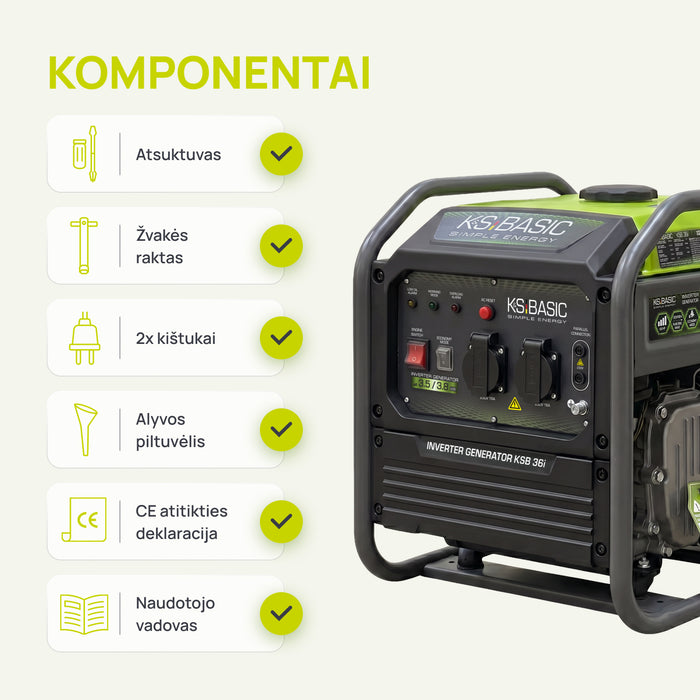 Inverterinis generatorius KSB 36i